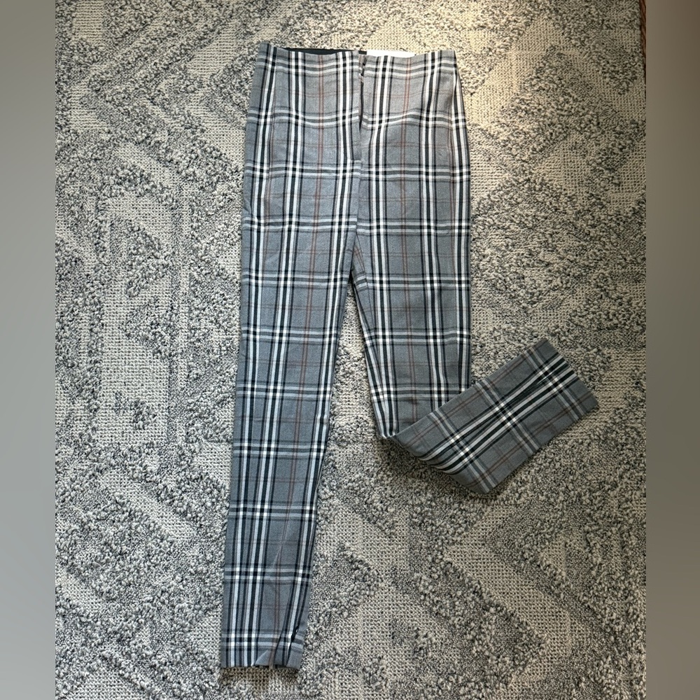 Ann Taylor Men's Gray and Black Plaid Dress Pants